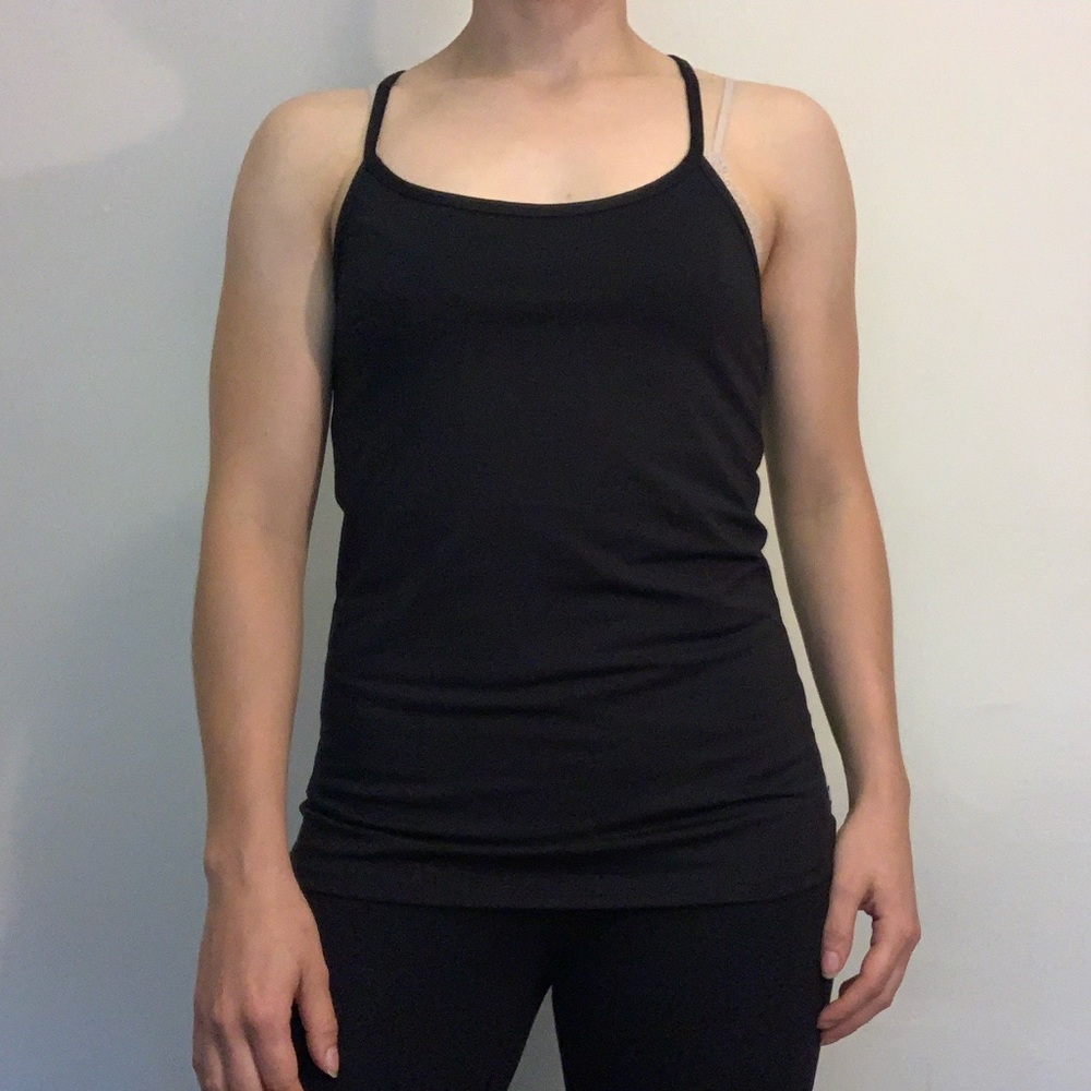 Fabletics Black Cross-Strap Camisole